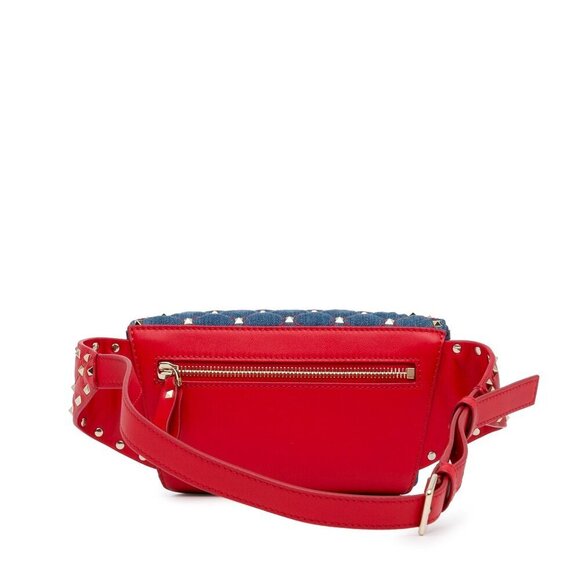 Valentino Denim Rockstud Spike BeltBag - Picture 3 of 10